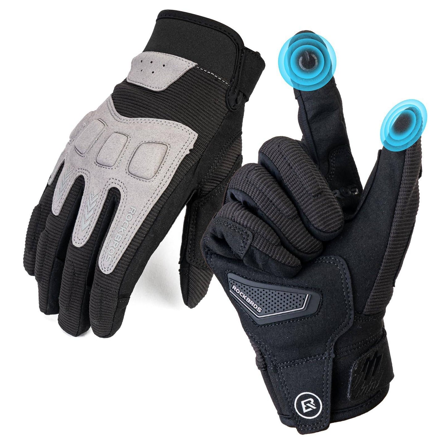 Men's cycling gloves, winter/autumn, MTB, shock-absorbing gloves, ROCKBROS