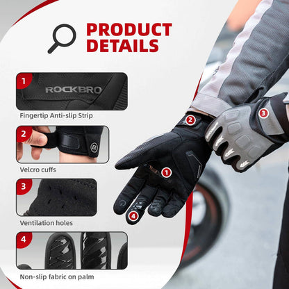 Men's cycling gloves, winter/autumn, MTB, shock-absorbing gloves, ROCKBROS