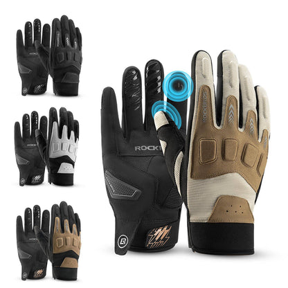 Men's cycling gloves, winter/autumn, MTB, shock-absorbing gloves, ROCKBROS
