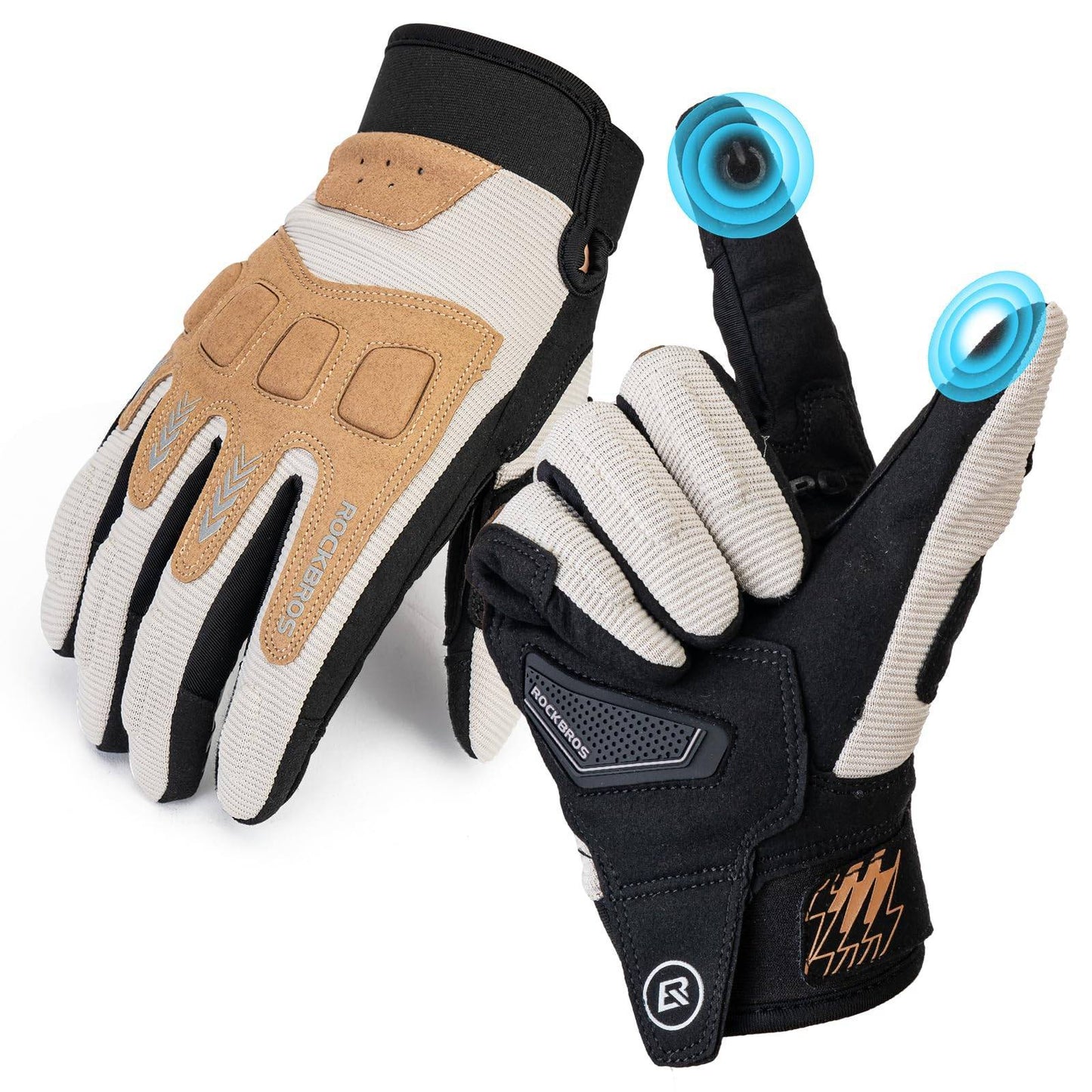 Men's cycling gloves, winter/autumn, MTB, shock-absorbing gloves, ROCKBROS