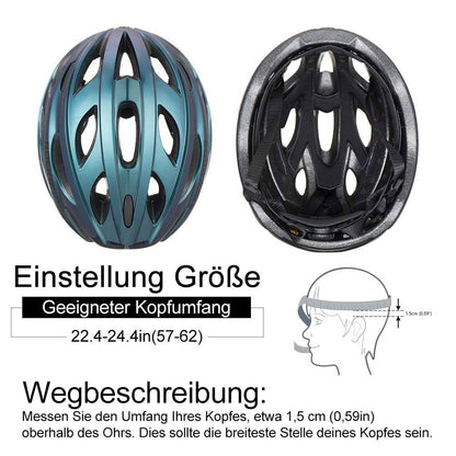 ROCKBROS Fahrradhelm mit integrierter abnehmbarer Magnetbrillen & Visier