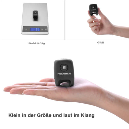 Electronic bicycle bell, IPX4 waterproof, ROCKBROS