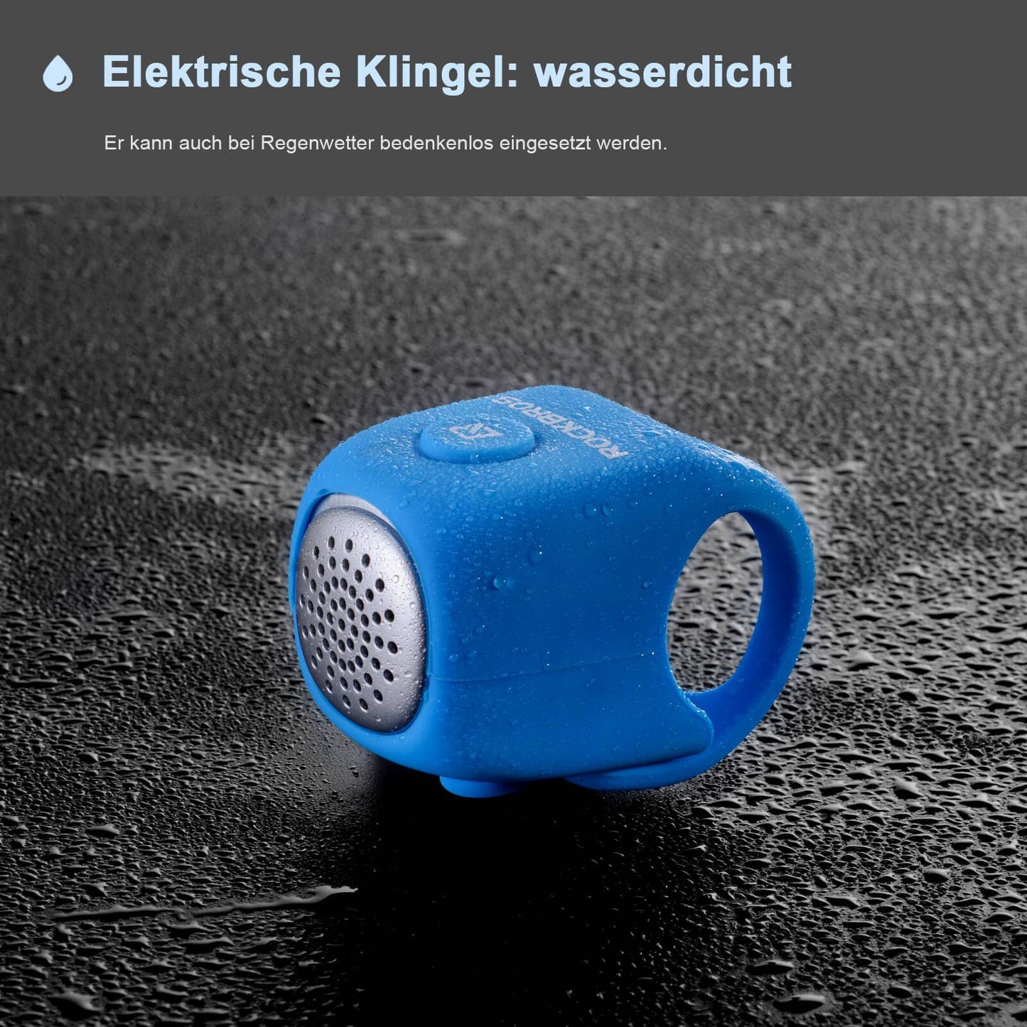 Electronic bicycle bell, IPX4 waterproof, ROCKBROS