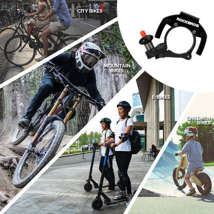 Bicycle bell, 100dB loud, innovative mini bicycle bell, ROCKBROS