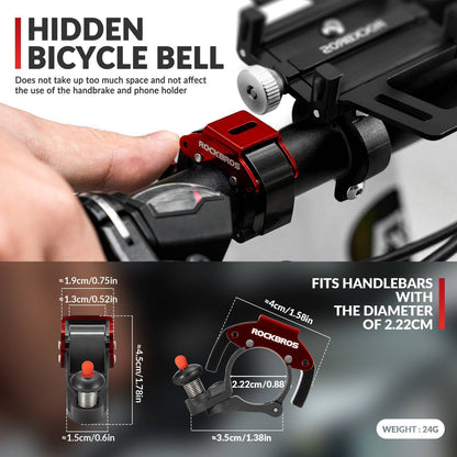 Bicycle bell, 100dB loud, innovative mini bicycle bell, ROCKBROS