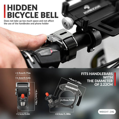 Bicycle bell, 100dB loud, innovative mini bicycle bell, ROCKBROS