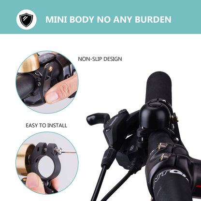 Retro bicycle bell, MTB bell, stainless steel, loud, classic, ROCKBROS