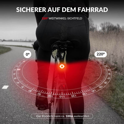 Bicycle light IPX5 waterproof rear light rechargeable with USB-C ROCKBROS