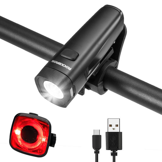 Bicycle light set, bicycle lamp including rear and front light, ROCKBROS