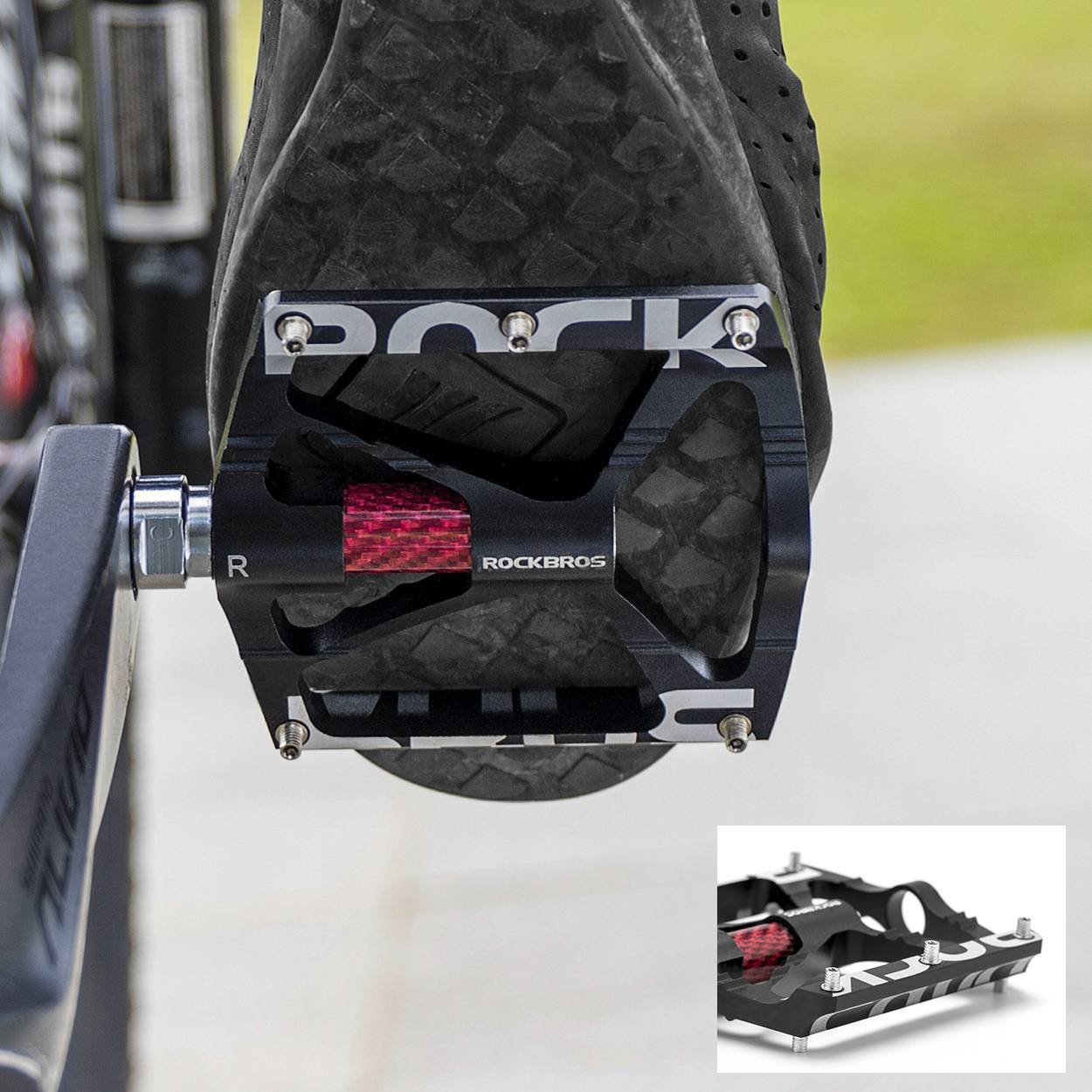 9/16 inch aluminum MTB bicycle pedals with sealed bearings ROCKBROS