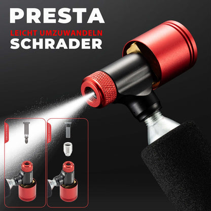 Bicycle pump CO2 cartridge pump mini pump with pressure metering valve ROCKBROS