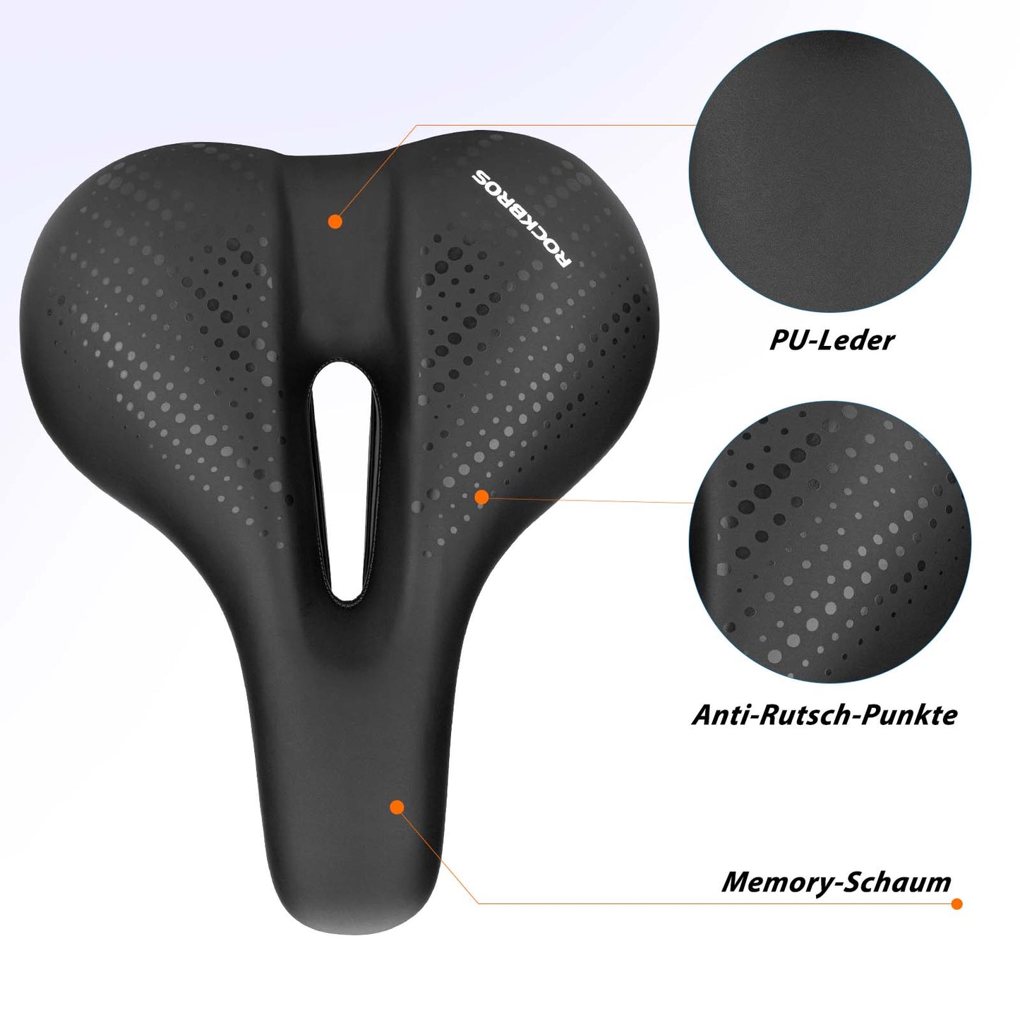 Bicycle saddle made of breathable hollow memory foam ROCKBROS