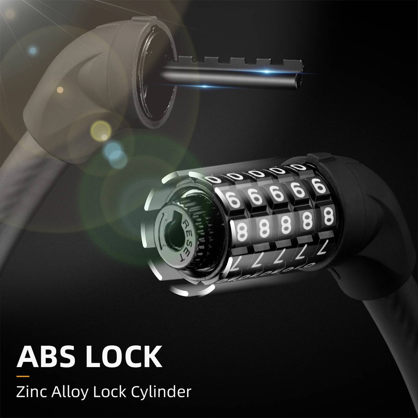 5-digit cable bicycle lock ROCKBROS