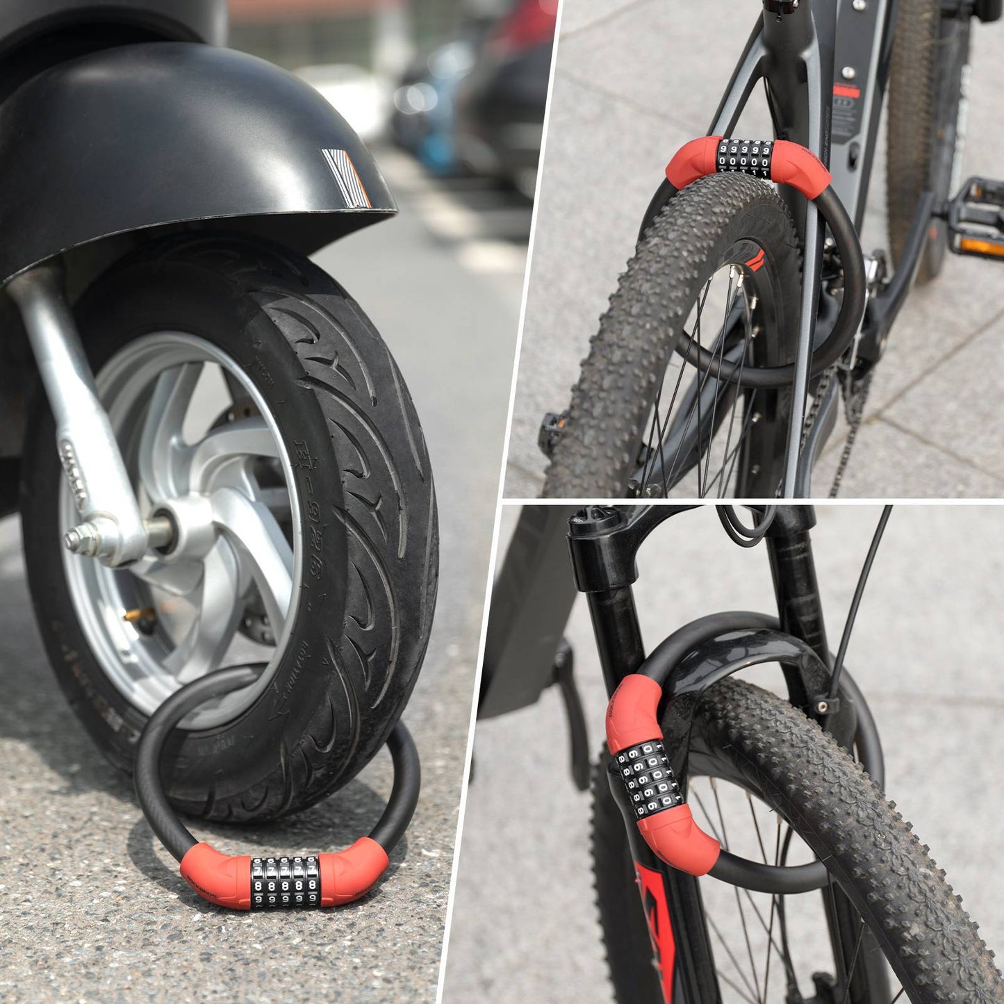 5-digit cable bicycle lock ROCKBROS