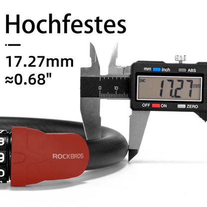 5-digit cable bicycle lock ROCKBROS