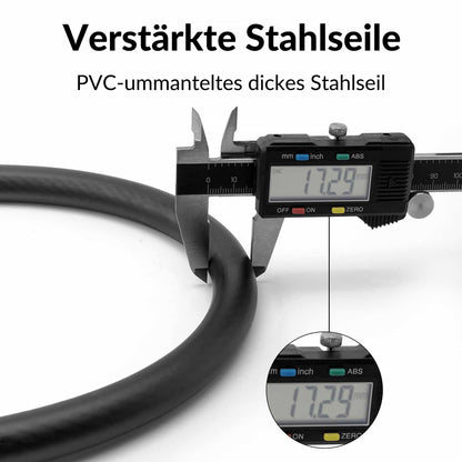 Bicycle lock, cable lock, combination lock with 5-digit code, ROCKBROS