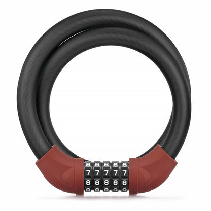 Bicycle lock, cable lock, combination lock with 5-digit code, ROCKBROS