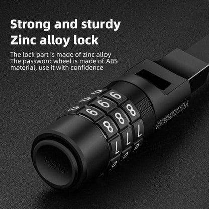 Multifunctional bicycle lock with combination code, helmet lock ROCKBROS