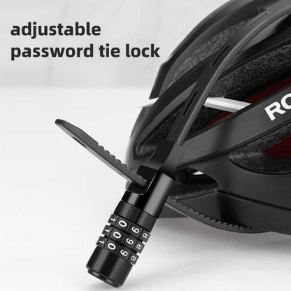 Multifunctional bicycle lock with combination code, helmet lock ROCKBROS