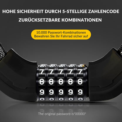 Bicycle lock combination lock 19mm thick ROCKBROS