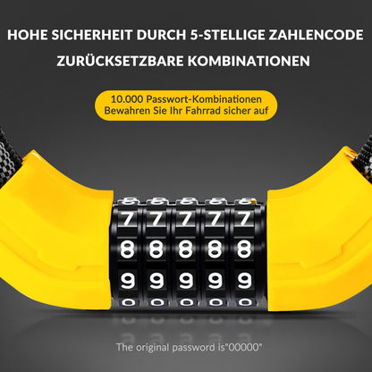 Bicycle lock combination lock 19mm thick ROCKBROS