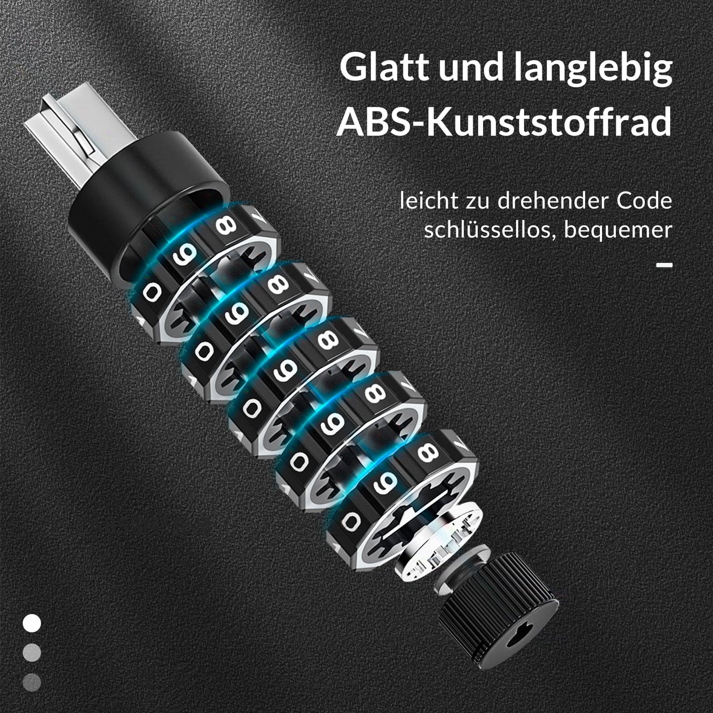 Bicycle lock combination lock 19mm thick ROCKBROS