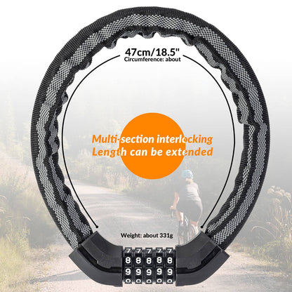 Bicycle lock combination lock 19mm thick ROCKBROS