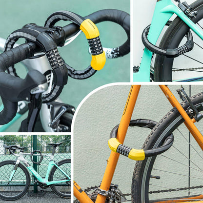 Bicycle lock combination lock 19mm thick ROCKBROS