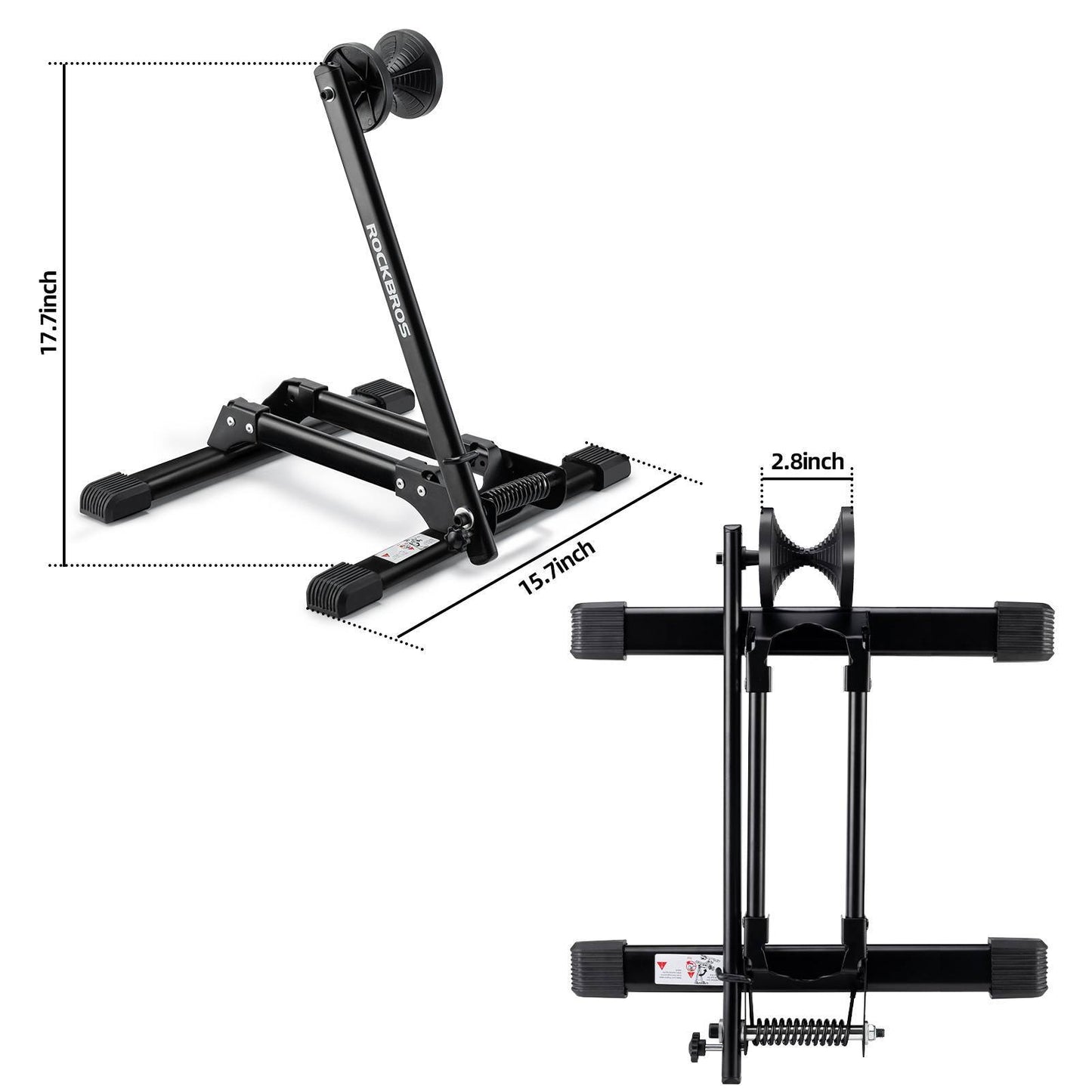 Foldable aluminum bicycle stand, single-sided bicycle stand, ROCKBROS