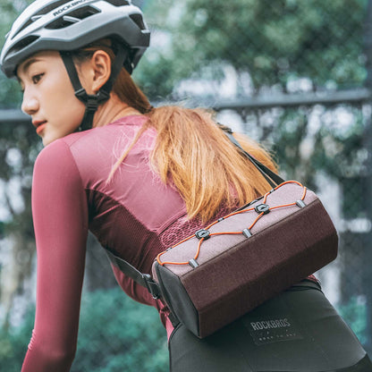 Bicycle handlebar bag 2.2L with shoulder strap in 6 colors ROCKBROS
