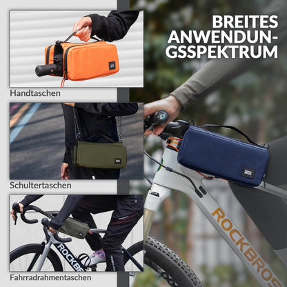 Bicycle frame bag with shoulder strap, top tube bag ROCKBROS