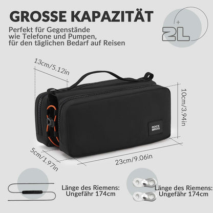 Bicycle frame bag with shoulder strap, top tube bag ROCKBROS