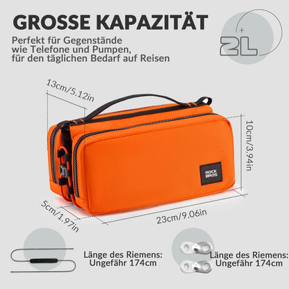 Bicycle frame bag with shoulder strap, top tube bag ROCKBROS