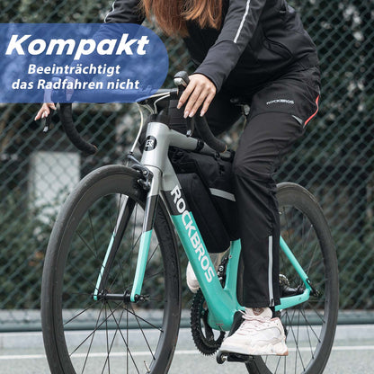 2-in-1 Bicycle Bag Set, Detachable Frame Bag 1.3 L + 0.7 L, Black, ROCKBROS