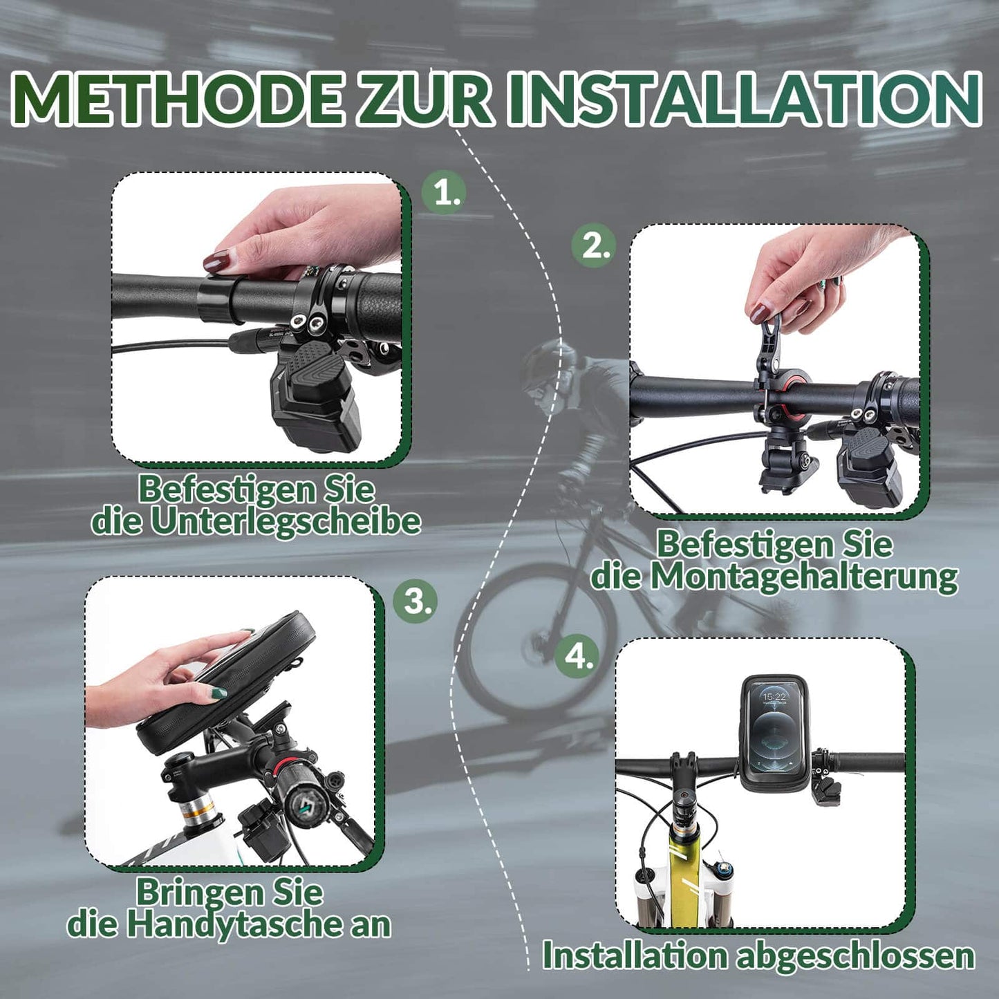 Waterproof bicycle bag, rotatable mobile phone bag for 4.7-6 inch mobile phones, ROCKBROS