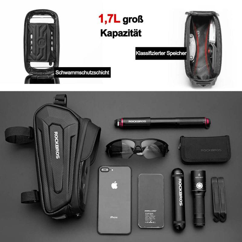 Water-repellent bicycle bag, mobile phone case with TPU touchscreen, ROCKBROS