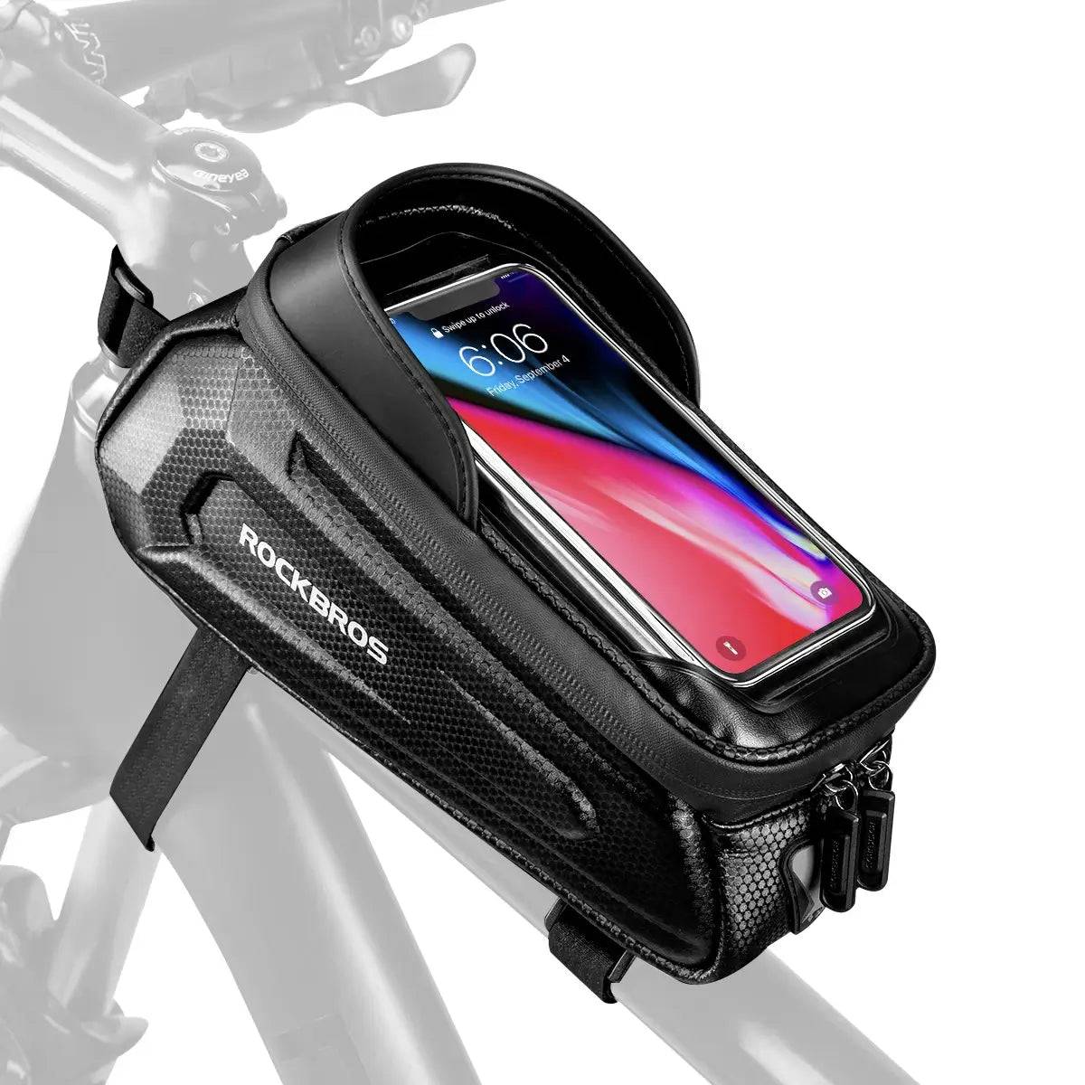 Water-repellent bicycle bag, mobile phone case with TPU touchscreen, ROCKBROS