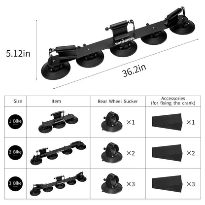 ROCKBROS XP100 Fahrradträger Dachgepäckträger Schnellmontage für 1-3 Fahrräder
