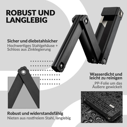 Folding bike lock with bracket ROCKBROS