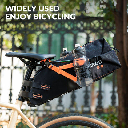 Bottle holder & stabilizer support for bicycle saddlebag ROCKBROS