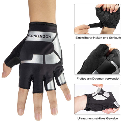 Spring and autumn sport riding gloves, anti-slip and reflective, ROCKBROS