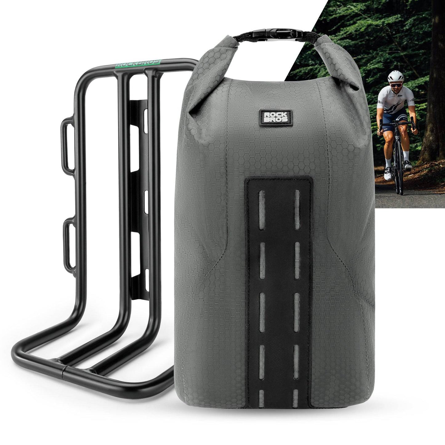 Pannier bag for front fork, 2.7 L, waterproof, ROCKBROS