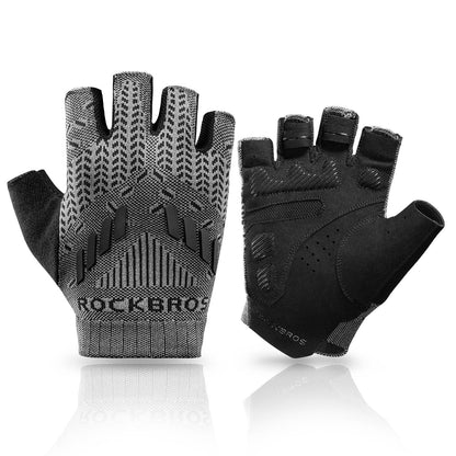 Half Finger Shock Absorbing Cycling Gloves Summer Men's ROCKBROS