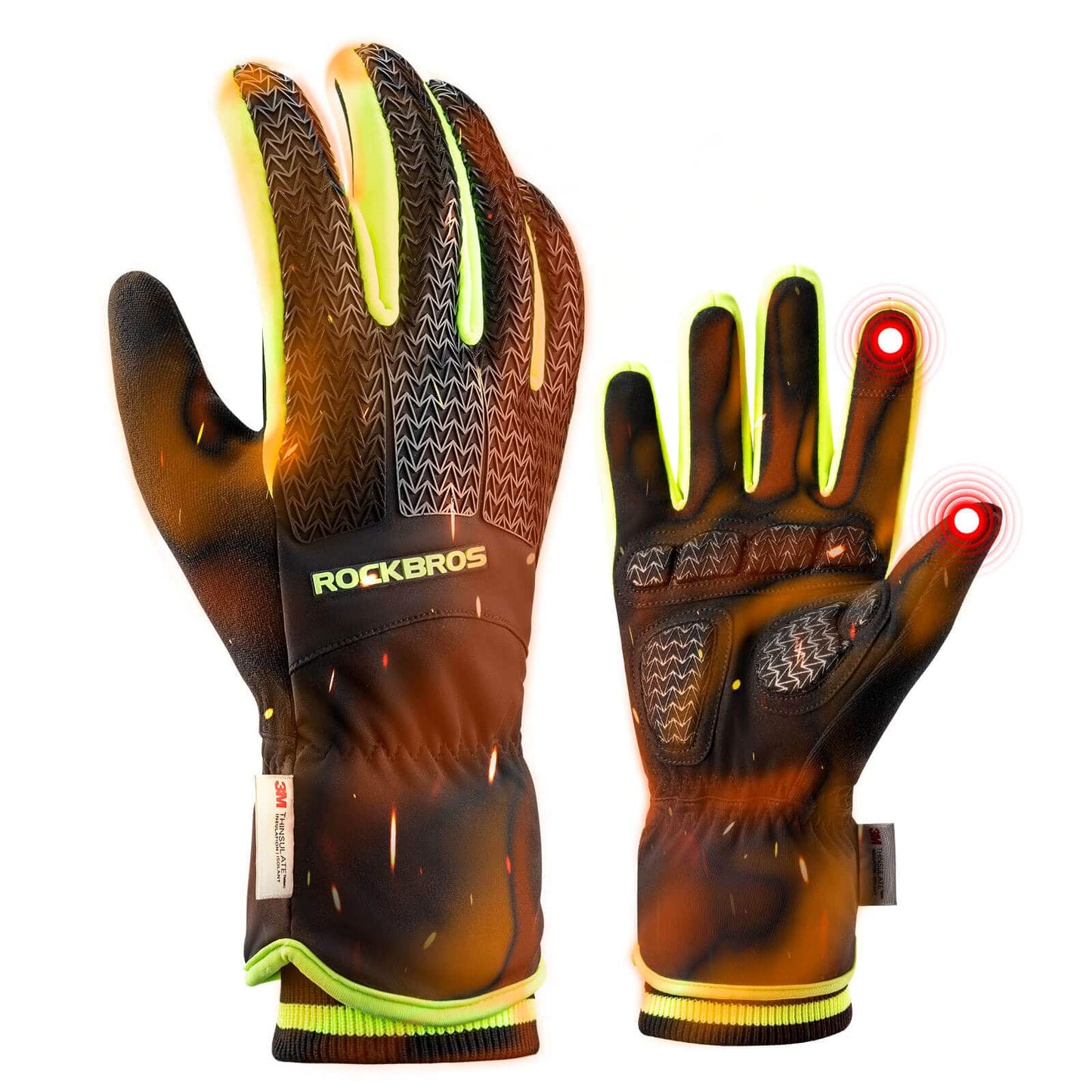 Gloves Cycling gloves Touchscreen Thinsulate Ski gloves ROCKBROS