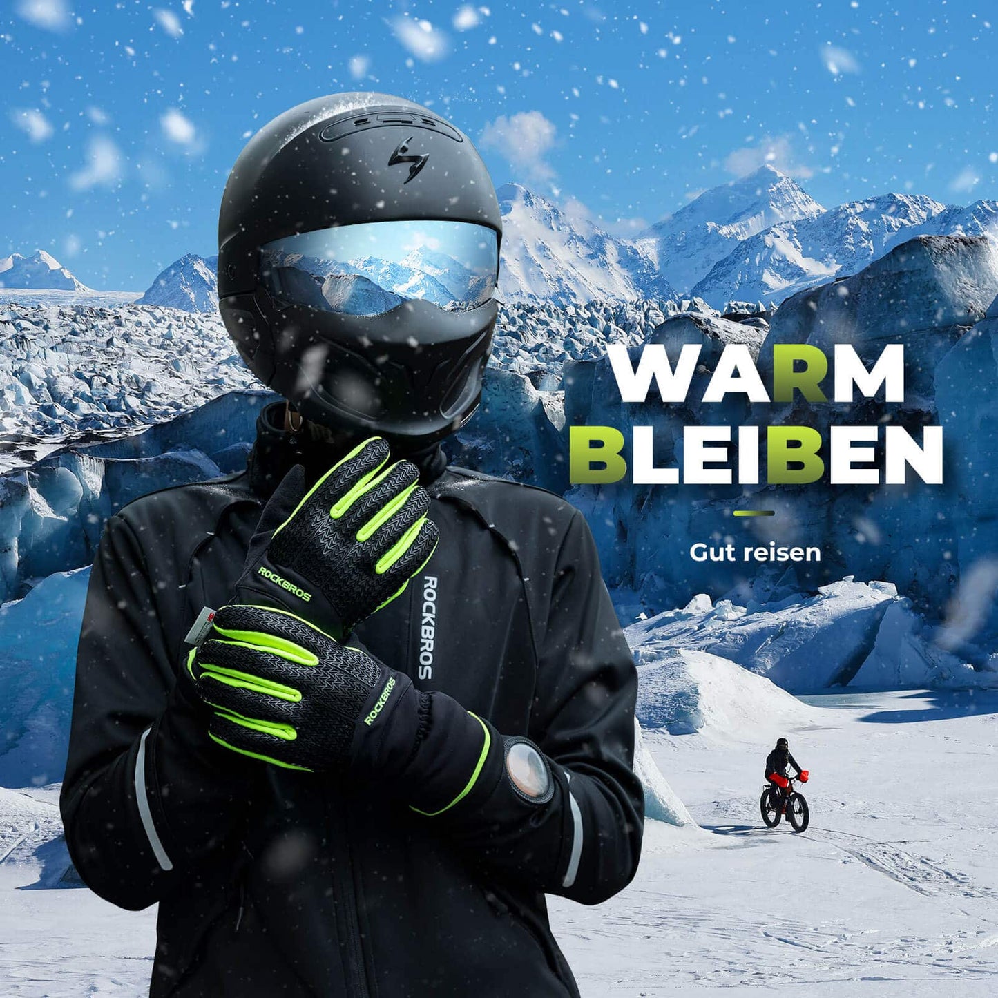 Gloves Cycling gloves Touchscreen Thinsulate Ski gloves ROCKBROS
