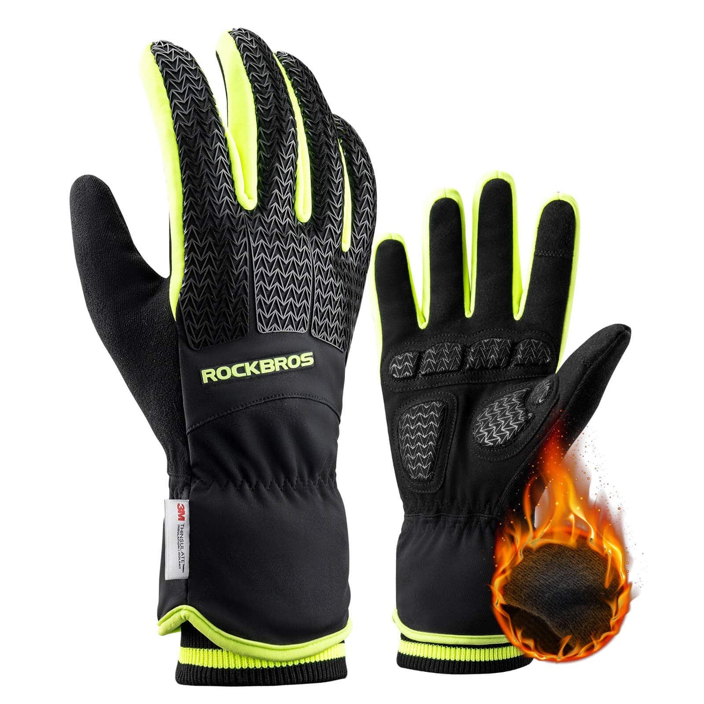Gloves Cycling gloves Touchscreen Thinsulate Ski gloves ROCKBROS