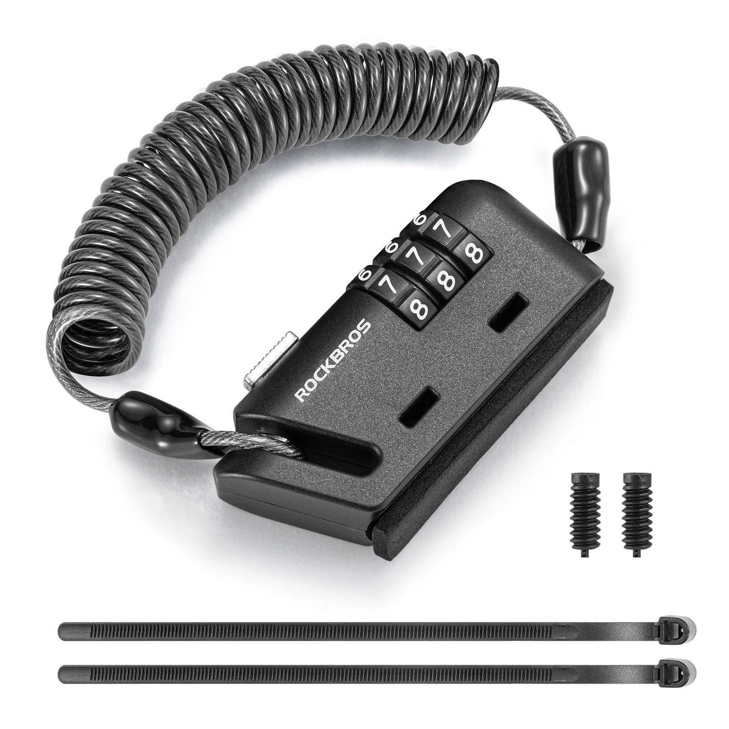 Helmet lock 150 cm 3-digit combination lock ROCKBROS