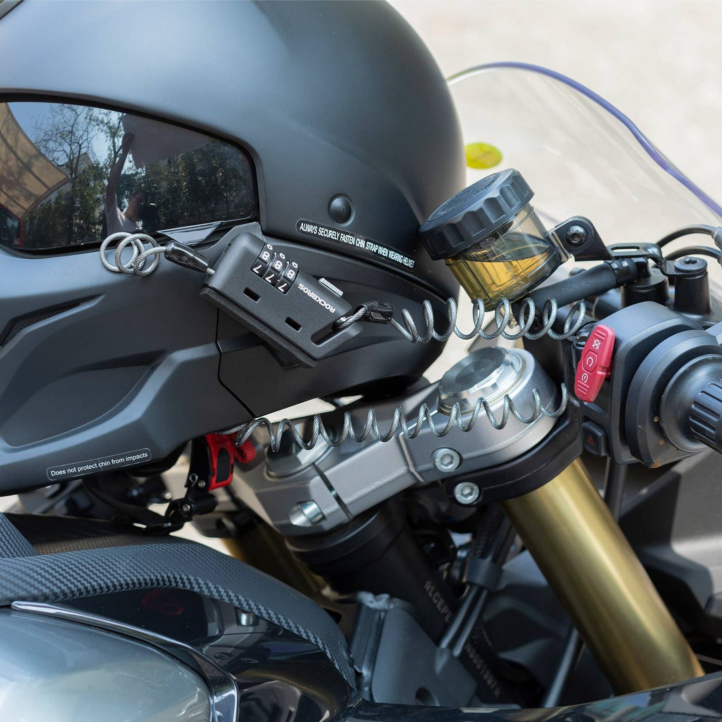 Helmet lock 150 cm 3-digit combination lock ROCKBROS