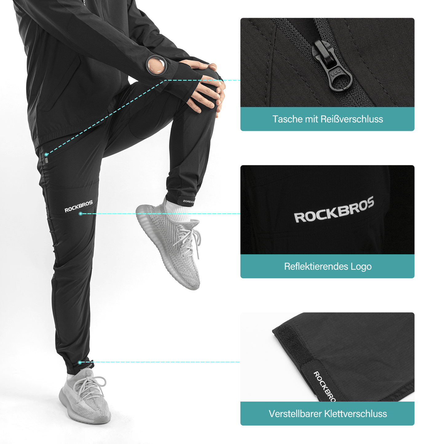 Men's Softshell Jacket & Pants Breathable Cycling Suit ROCKBROS