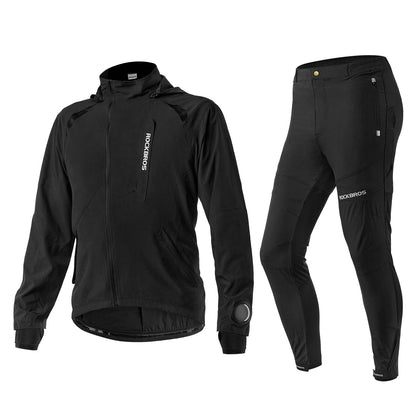 Men's Softshell Jacket & Pants Breathable Cycling Suit ROCKBROS
